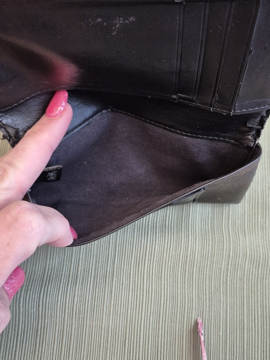 Coach Camouflage Pattern Wallet Card Slots And ID Slot - Brown Green Camo - Picture 7 of 8